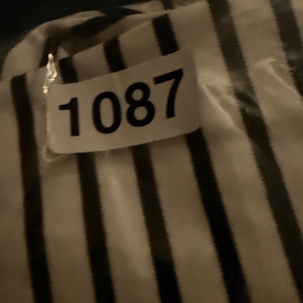 SPANX Black and‎ White Striped Long Sleeve Tee - Picture 5 of 5